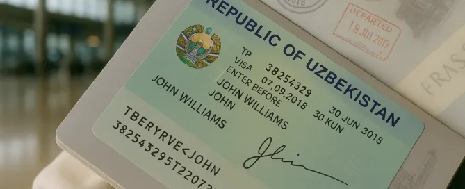 documentos viajar uzbekistan documents visa travel passport