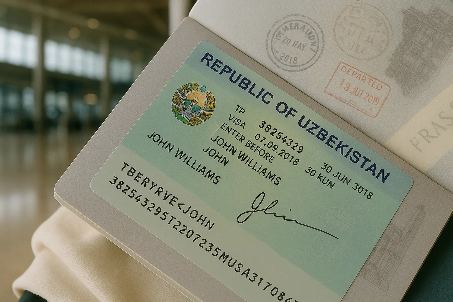 documentos viajar uzbekistan documents visa travel passport